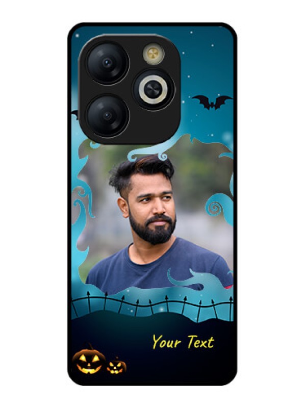 Custom Smart 8 HD Custom Glass Phone Case - Halloween Frame Design