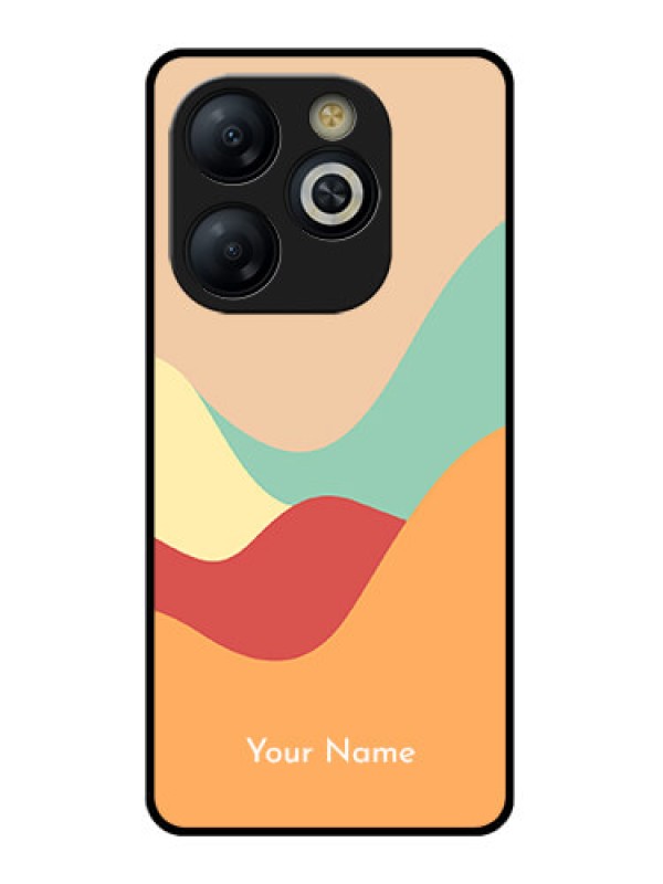 Custom Smart 8 HD Custom Glass Phone Case - Ocean Waves Multi - Colour Design