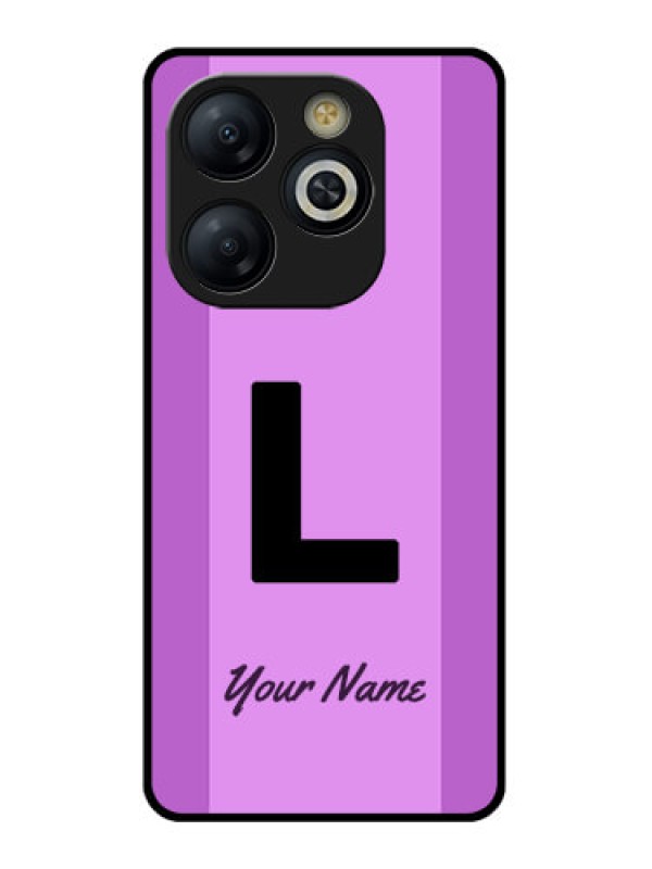 Custom Smart 8 HD Custom Glass Phone Case - Tricolor Custom Text Design