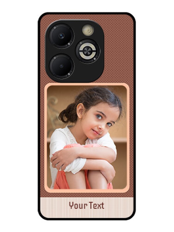 Custom Smart 8 Plus Custom Glass Phone Case - Simple Pic Upload Design