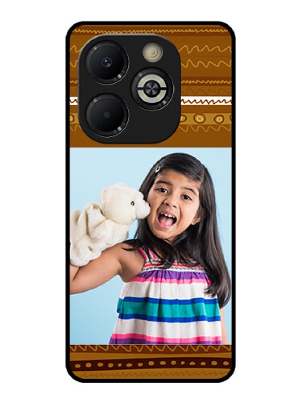 Custom Smart 8 Plus Custom Glass Phone Case - Friends Picture Upload Design