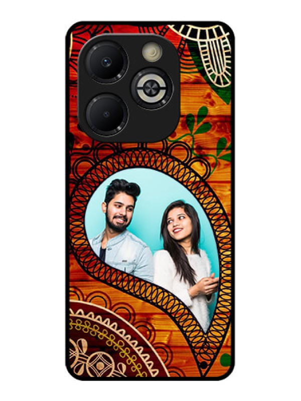 Custom Smart 8 Plus Custom Glass Phone Case - Abstract Colorful Design