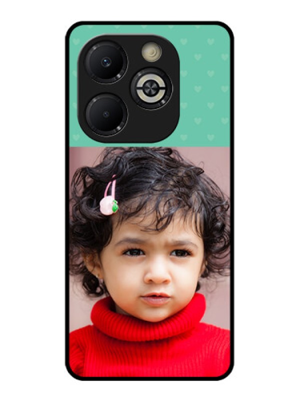 Custom Smart 8 Plus Custom Glass Phone Case - Lovers Picture Design