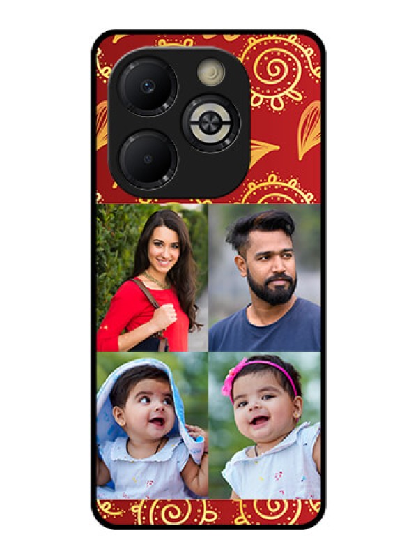 Custom Smart 8 Plus Custom Glass Phone Case - 4 Image Traditional Design