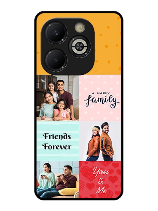 Custom Smart 8 Plus Custom Glass Phone Case - Images With Quotes Design