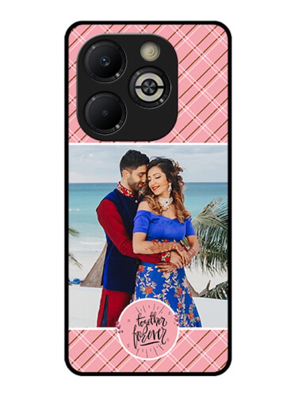 Custom Smart 8 Plus Custom Glass Phone Case - Together Forever Design