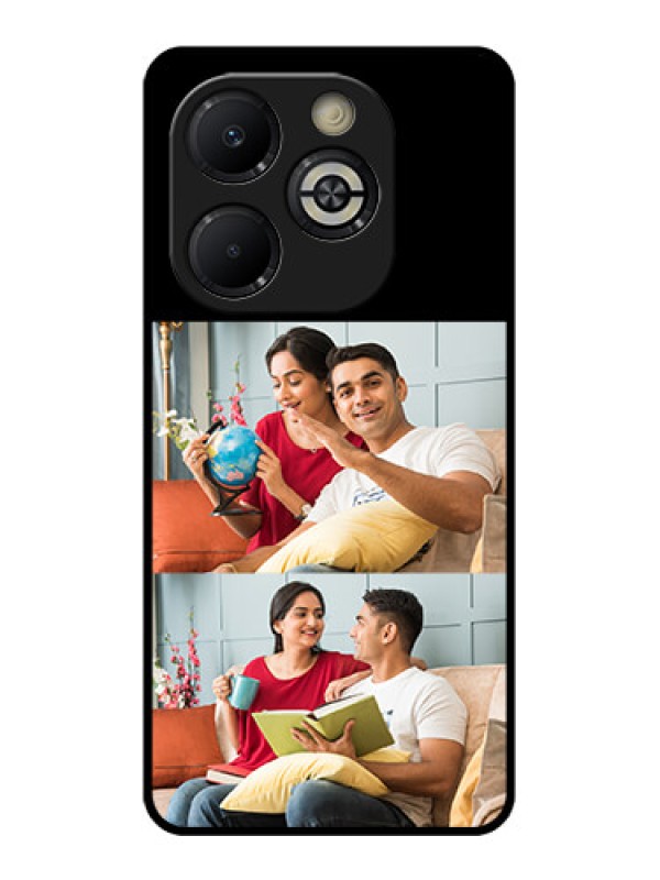 Custom Smart 8 Plus Custom Glass Phone Case - 2 Images Design