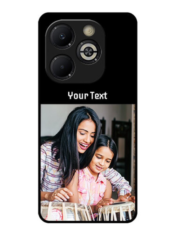Custom Smart 8 Plus Custom Glass Phone Case - Photo With Name Design