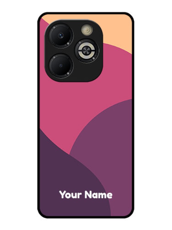 Custom Smart 8 Plus Custom Glass Phone Case - Mixed Multi - Colour Abstract Art Design