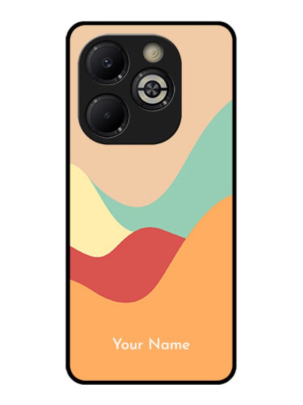 Custom Smart 8 Plus Custom Glass Phone Case - Ocean Waves Multi - Colour Design