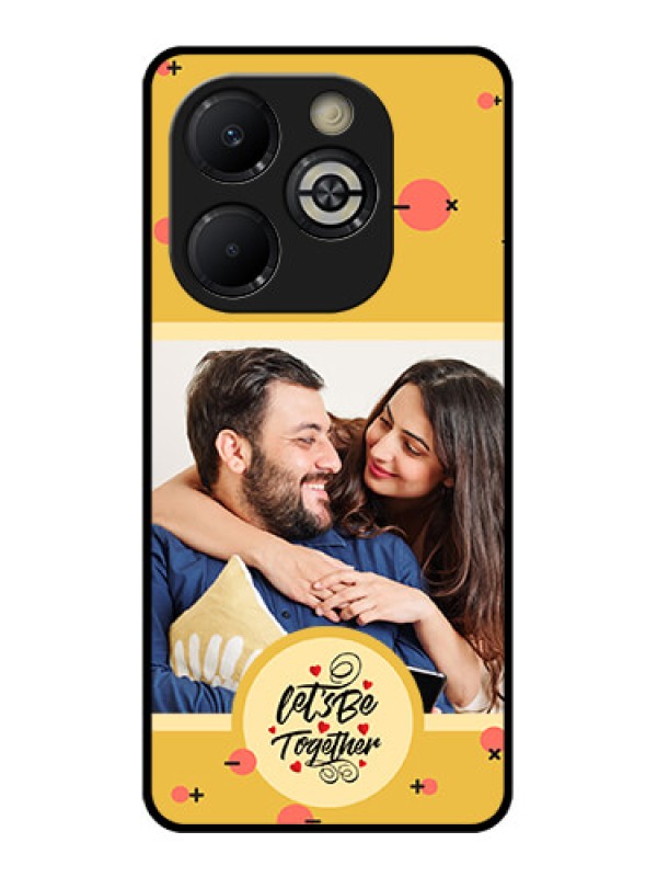 Custom Smart 8 Plus Custom Glass Phone Case - Lets Be Together Design