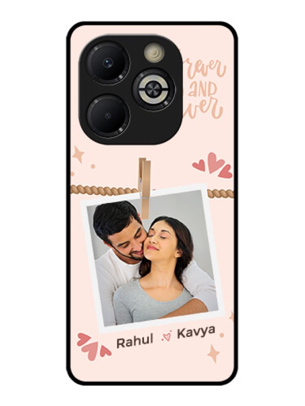 Custom Smart 8 Plus Custom Glass Phone Case - Forever And Ever Love Design