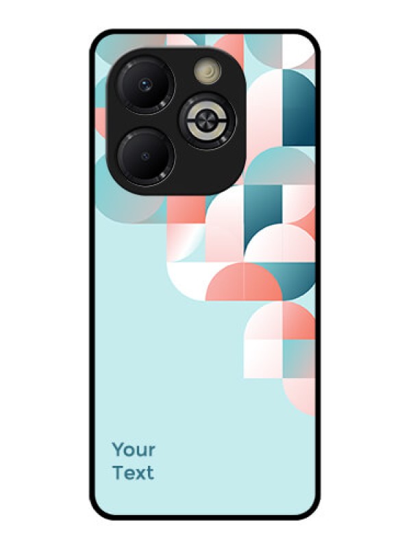 Custom Smart 8 Plus Custom Glass Phone Case - Stylish Semi - Circle Pattern Design
