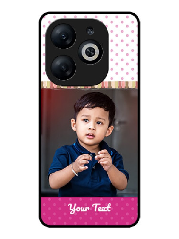 Custom Infinix Smart 8 Custom Glass Phone Case - Cute Girls Cover Design