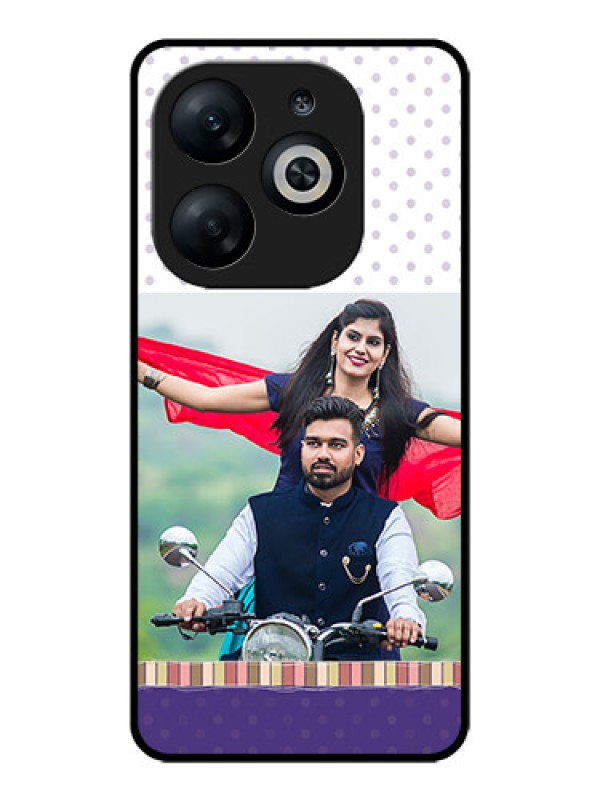 Custom Infinix Smart 8 Custom Glass Phone Case - Cute Family Design