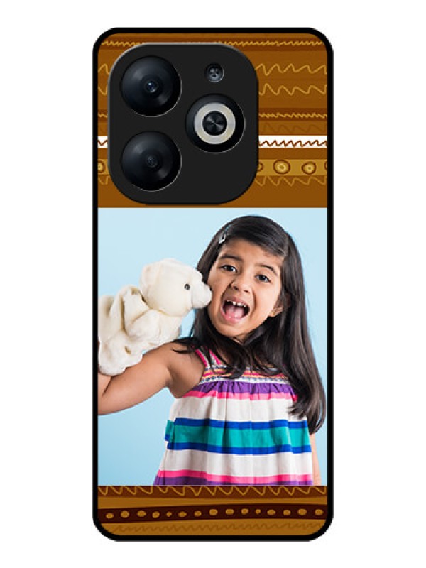 Custom Infinix Smart 8 Custom Glass Phone Case - Friends Picture Upload Design