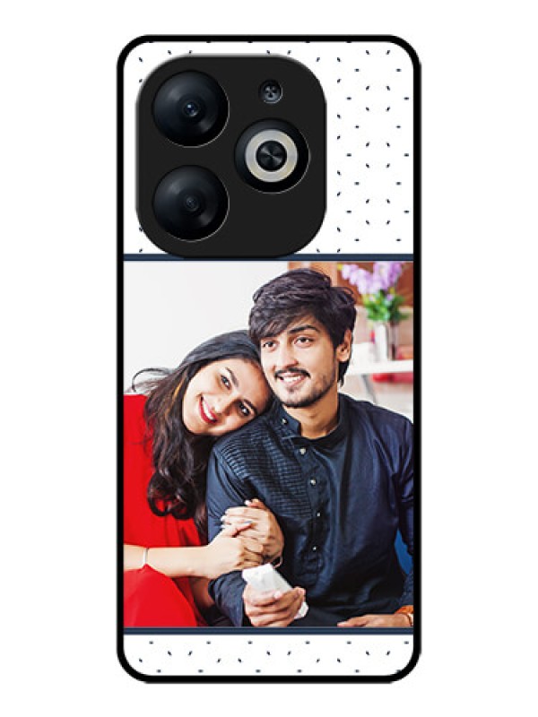 Custom Infinix Smart 8 Custom Glass Phone Case - Premium Dot Design