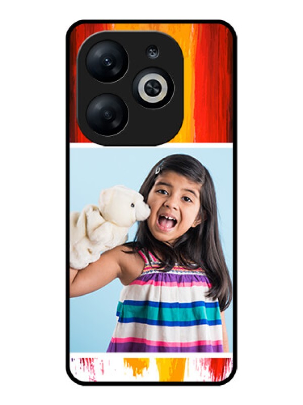Custom Infinix Smart 8 Custom Glass Phone Case - Multi Color Design
