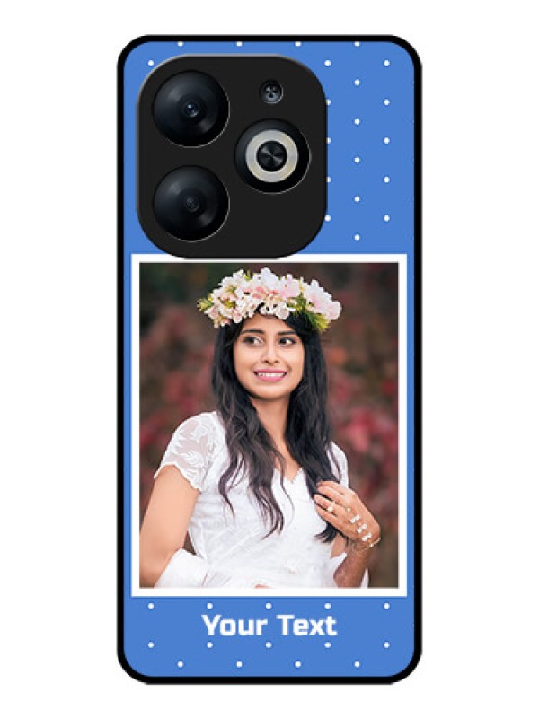 Custom Infinix Smart 8 Custom Glass Phone Case - Polka Dots Design