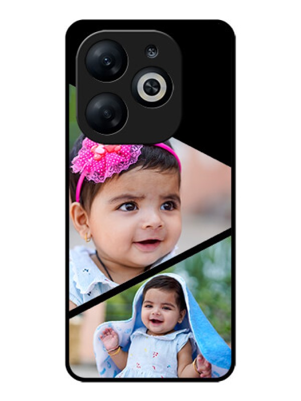 Custom Infinix Smart 8 Custom Glass Phone Case - Semi Cut Design