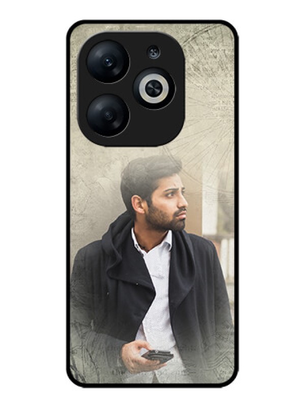 Custom Infinix Smart 8 Custom Glass Phone Case - With Vintage Design