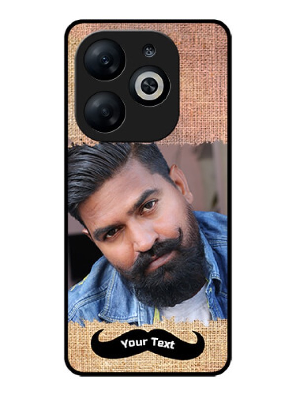 Custom Infinix Smart 8 Custom Glass Phone Case - With Texture Design