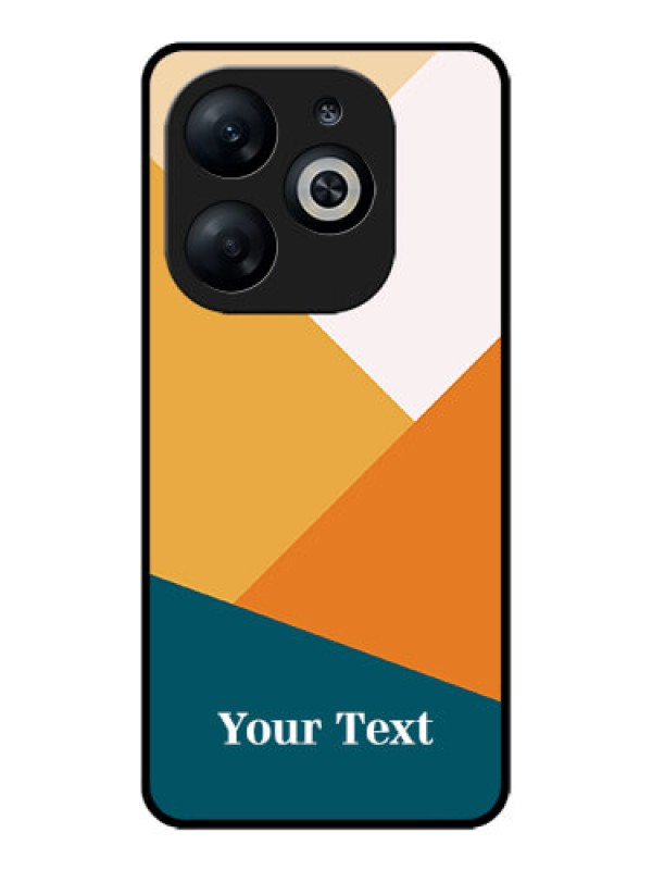Custom Infinix Smart 8 Custom Glass Phone Case - Stacked Multi - Colour Design