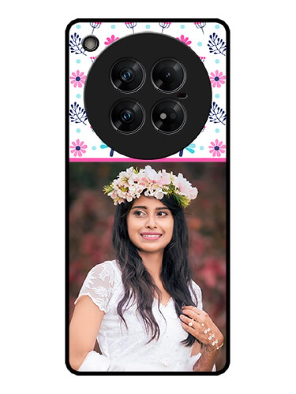Custom Infinix Zero 40 5G Custom Glass Phone CaseColorful Flower Design