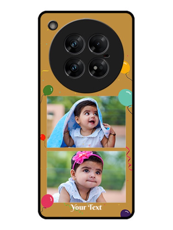 Custom Infinix Zero 40 5G Custom Glass Phone CaseImage Holder With Birthday Celebrations Design
