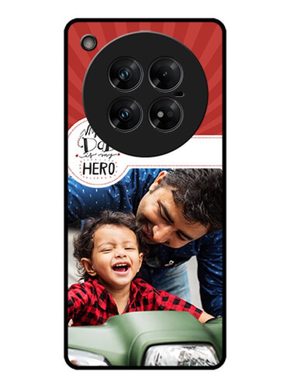 Custom Infinix Zero 40 5G Custom Glass Phone CaseMy Dad Hero Design
