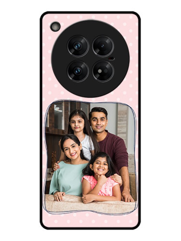 Custom Infinix Zero 40 5G Custom Glass Phone CaseFamily With Dots Design