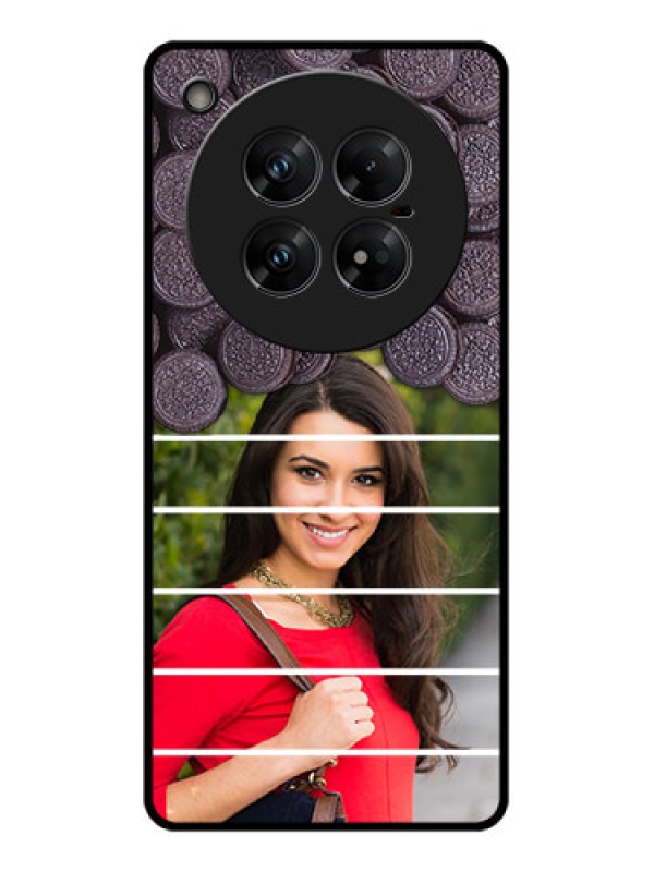 Custom Infinix Zero 40 5G Custom Glass Phone CaseWith Oreo Biscuit Design