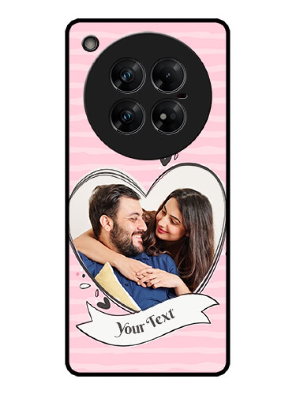 Custom Infinix Zero 40 5G Custom Glass Phone CaseVintage Heart Design