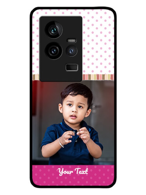 Custom iQOO 11 5G Photo Printing on Glass Case - Cute Girls Cover Design