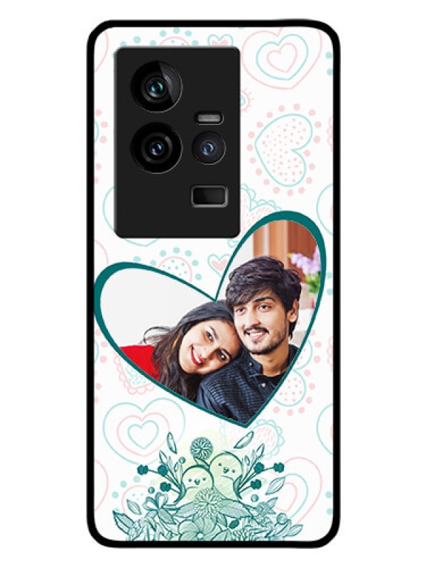 Custom iQOO 11 5G Photo Printing on Glass Case - Premium Couple Design