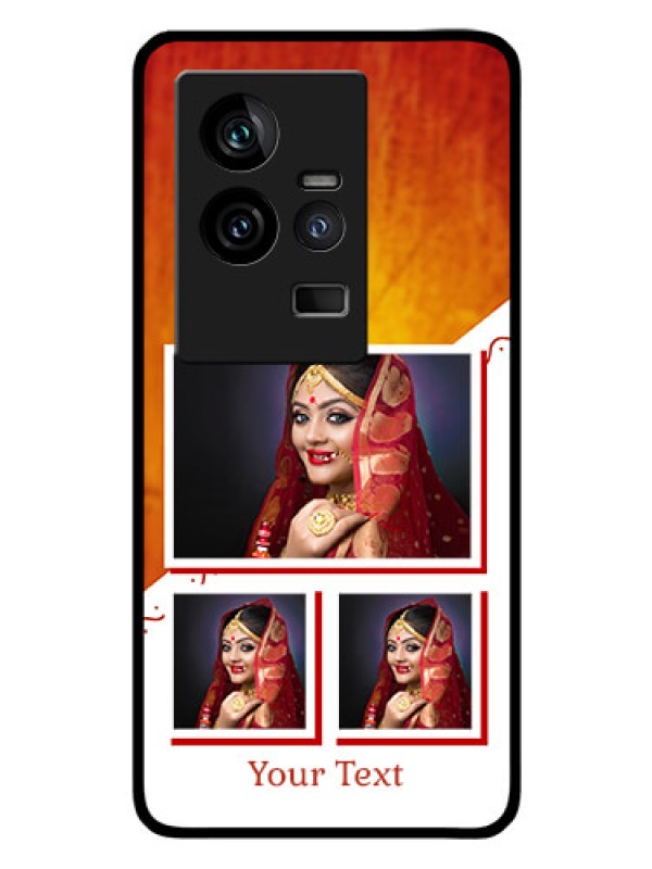 Custom iQOO 11 5G Custom Glass Phone Case - Wedding Memories Design