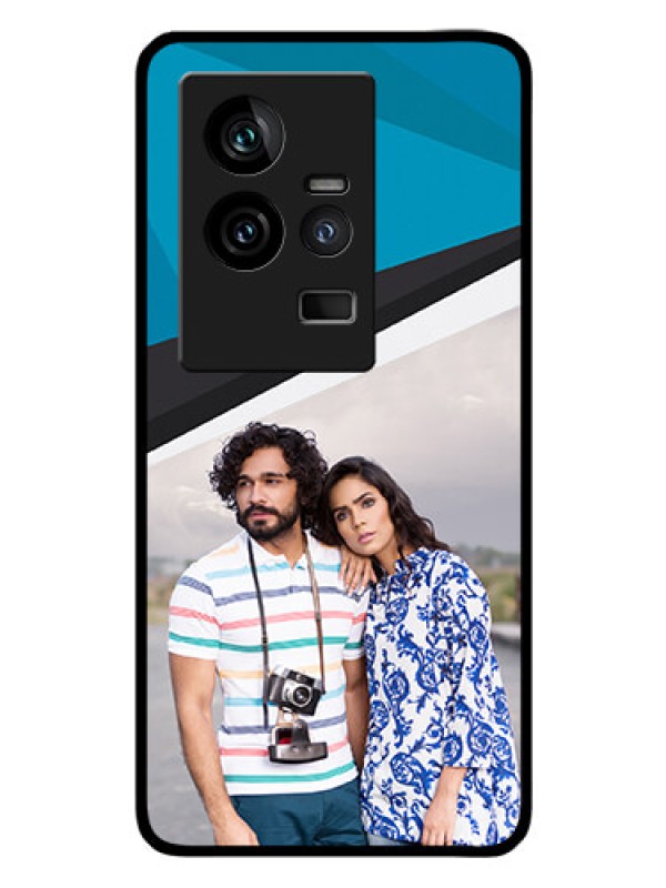 Custom iQOO 11 5G Photo Printing on Glass Case - Simple Pattern Photo Upload Design