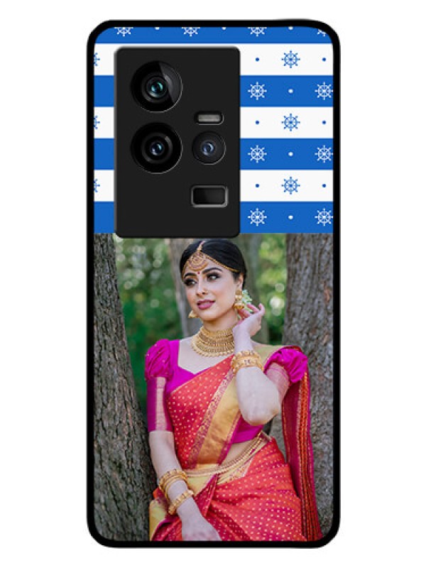 Custom iQOO 11 5G Photo Printing on Glass Case - Snow Pattern Design