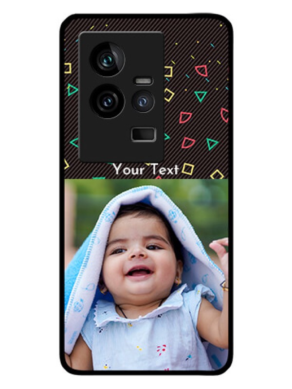 Custom iQOO 11 5G Custom Glass Phone Case - with confetti birthday design
