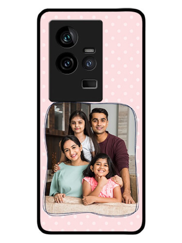 Custom iQOO 11 5G Custom Glass Phone Case - Family with Dots Design