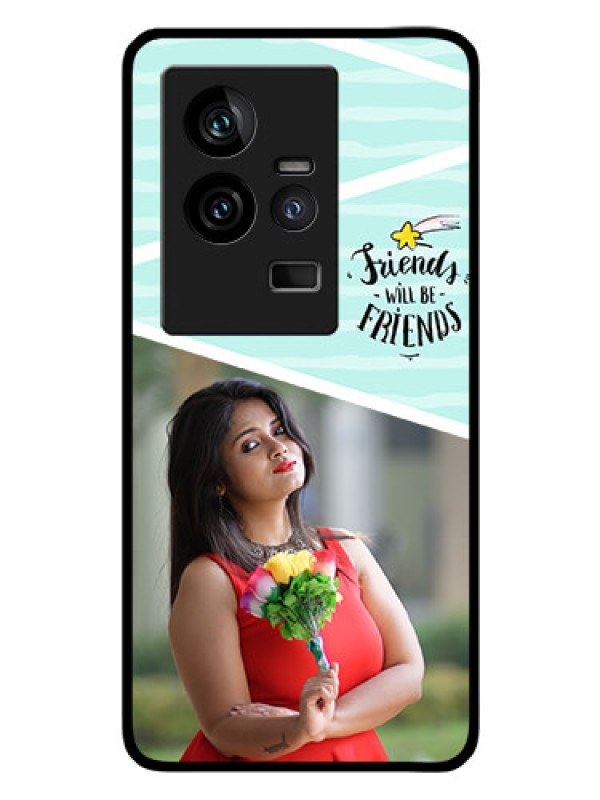 Custom iQOO 11 5G Custom Glass Phone Case - Friends Picture Icon Design