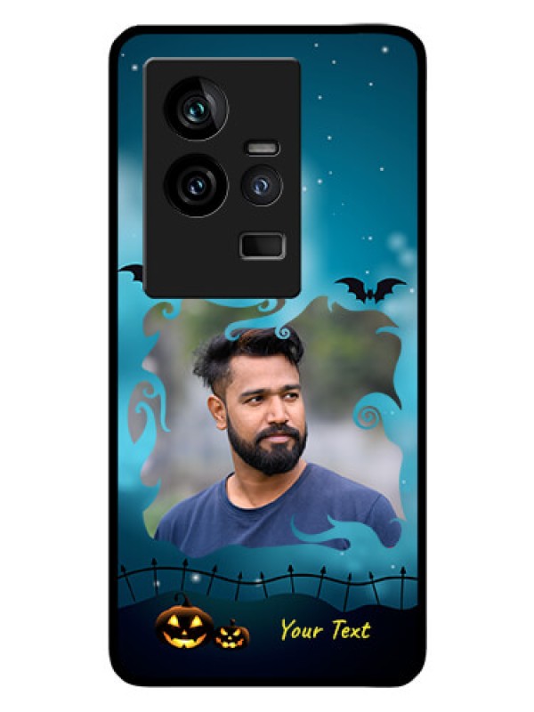 Custom iQOO 11 5G Custom Glass Phone Case - Halloween frame design