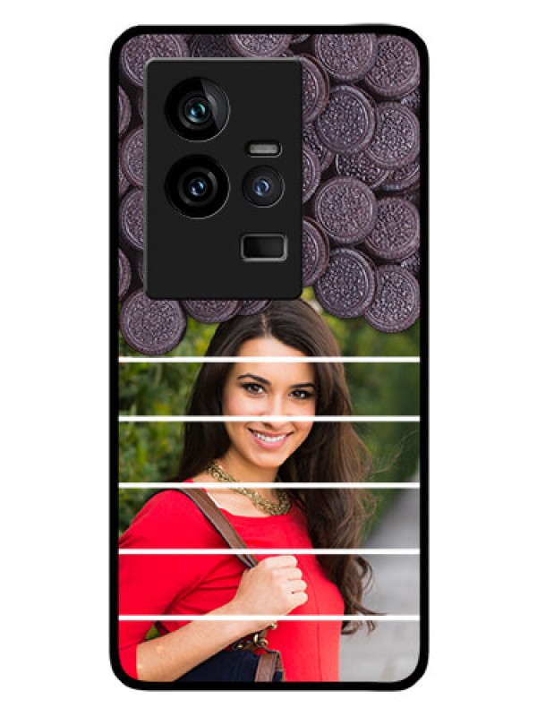 Custom iQOO 11 5G Custom Glass Phone Case - with Oreo Biscuit Design