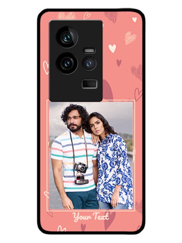 Custom iQOO 11 5G Custom Glass Phone Case - Love doodle art Design
