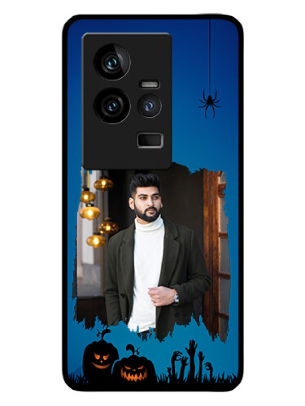 Custom iQOO 11 5G Photo Printing on Glass Case - with pro Halloween design