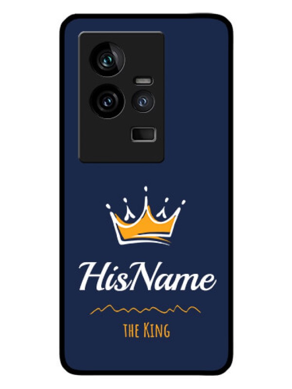 Custom iQOO 11 5G Glass Phone Case King with Name