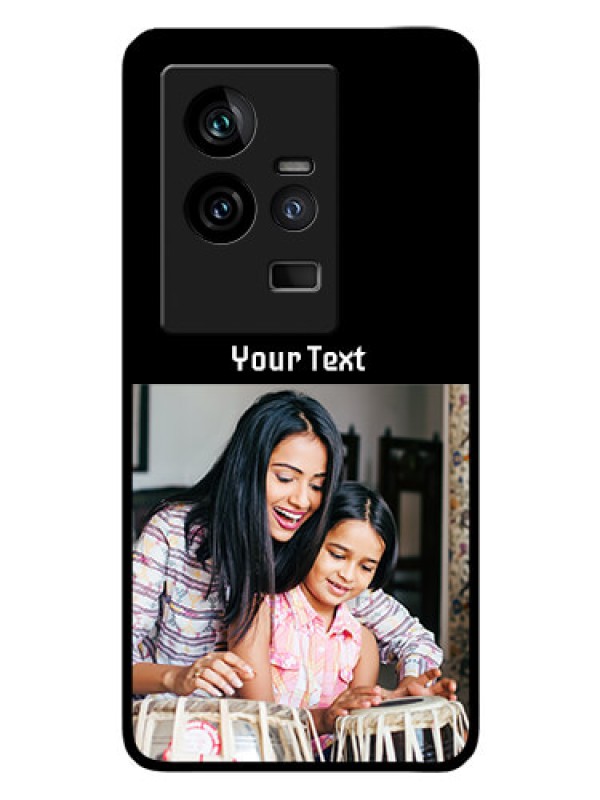 Custom iQOO 11 5G Photo with Name on Glass Phone Case