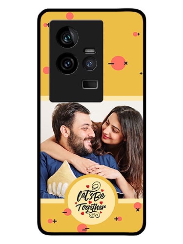 Custom iQOO 11 5G Photo Printing on Glass Case - Lets be Together Design