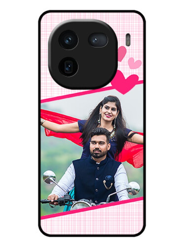 Custom iQOO 12 5G Custom Glass Phone Case - Love Shape Heart Design