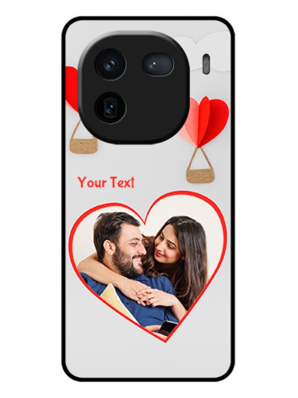 Custom iQOO 12 5G Custom Glass Phone Case - Parachute Love Design